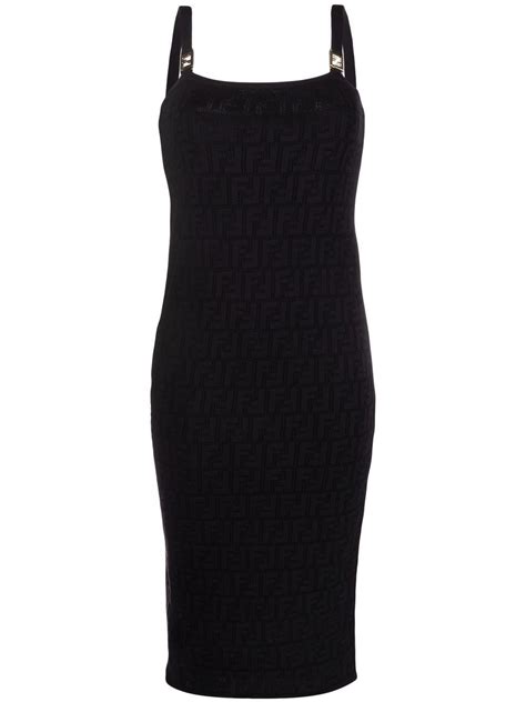 fendi monogram bodycon dress|Fendi turtleneck dress.